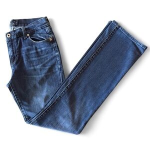 Lucky Brand Sweet & Low Dark Wash Low-Rise Bootcut Jeans 4/27 Y2K